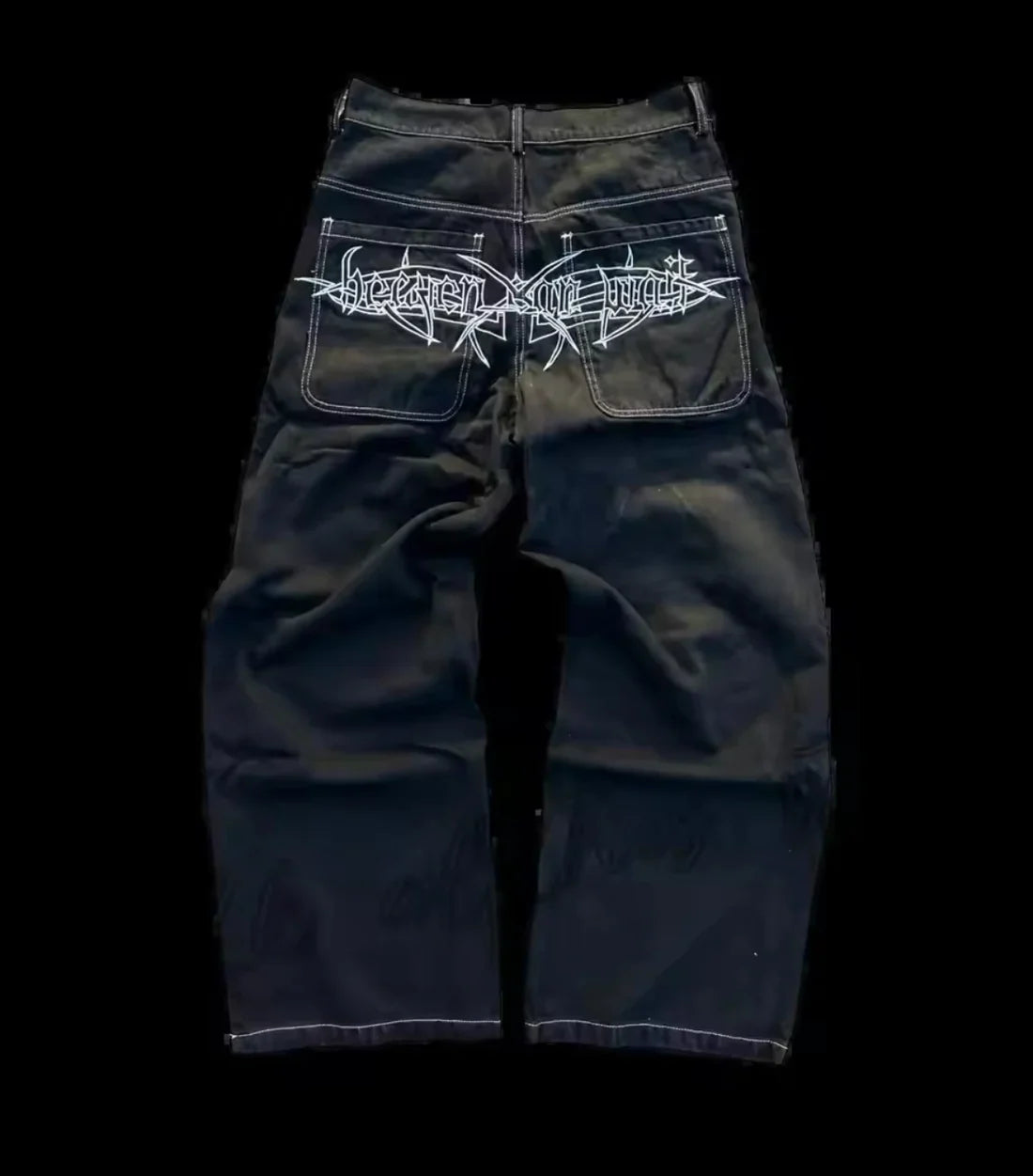 Straight Wide Leg Jeans