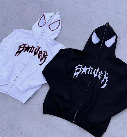 Spider Print Hoodies