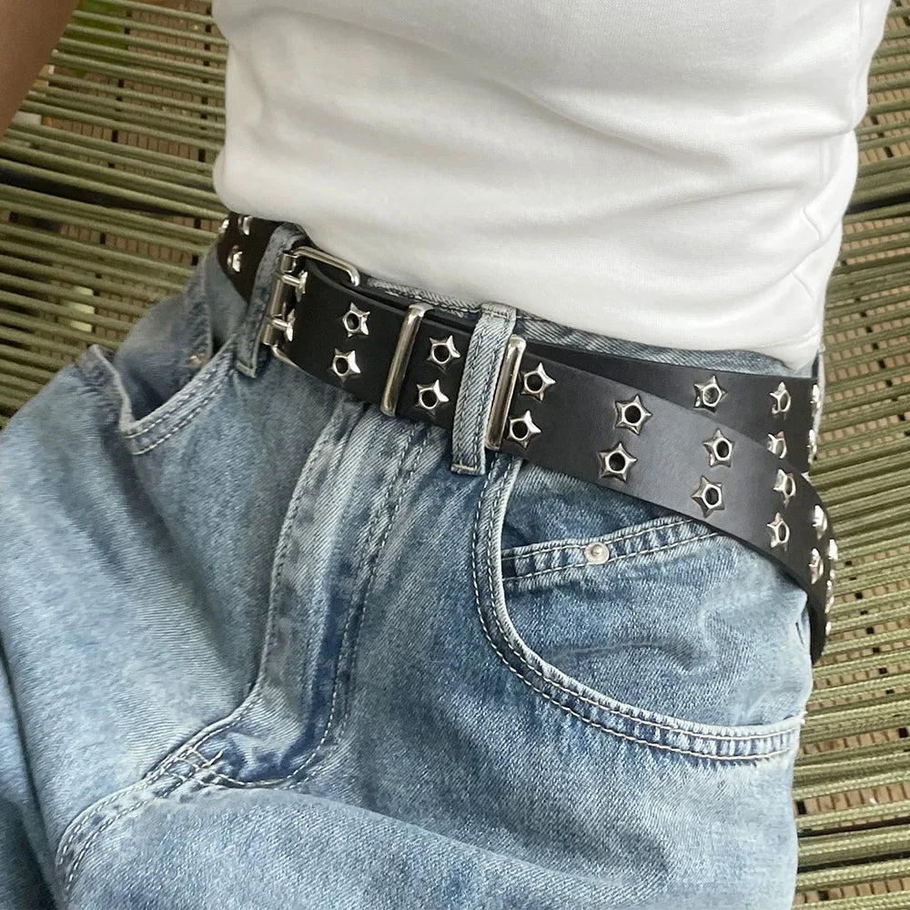 Y2K Star Rivet Belts