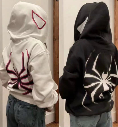 Spider Print Hoodies